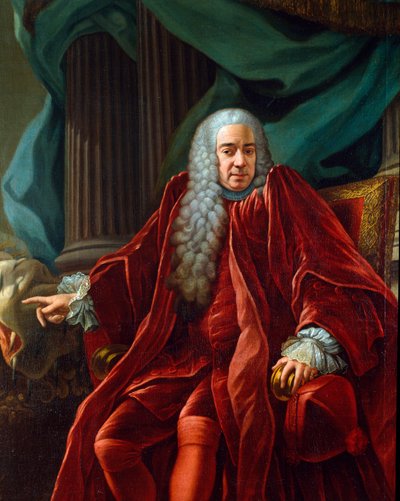 Geenitasavallan dogen Agostino Vialen (1692-1777) muotokuva 1750-1752 Francesco Naricen (n. 1719-1785) maalaus n. 1750. Aurinko. 153x122 cm Sestri Levante, Galleria Rizzi tekijältä Francesco Narice