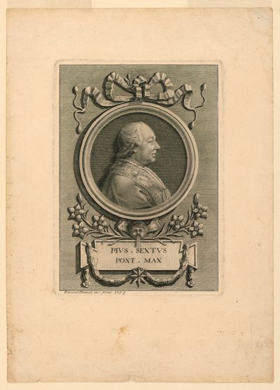 Paavi Pius VI (1775-1799) tekijältä Francesco Piranesi