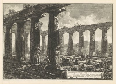 Junon temppeli Paestumissa Vue intérieure du Temple, que l