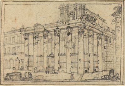 Antoninuksen ja Faustinan temppeli tekijältä Francesco Piranesi