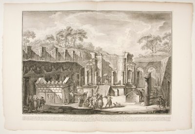 Näkymä temppelille d tekijältä Francesco Piranesi
