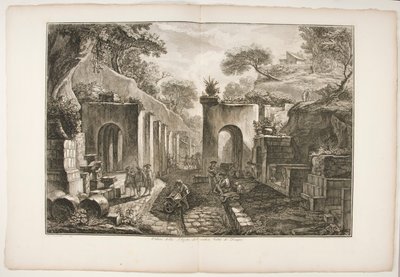 Näkymä Porta dellille tekijältä Francesco Piranesi