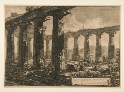 Temppelin sisäkuva, että tekijältä Francesco Piranesi