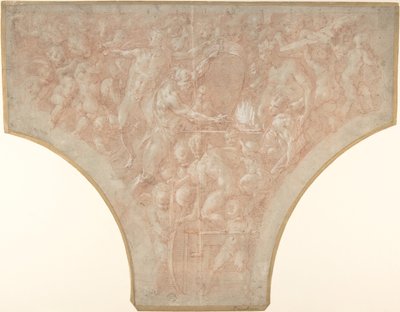 Vulcan Forging the Darts of Cupid, 1552-56. tekijältä Francesco Primaticcio