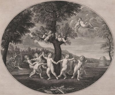 Amorit juhlivat Proserpinan raiskausta 1805-1212. tekijältä Francesco Rosaspina