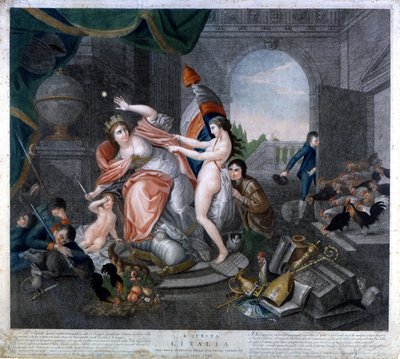 Ranskan tasavalta riisuu Italian (BONNET PHRYGEN) tai "" E questa l