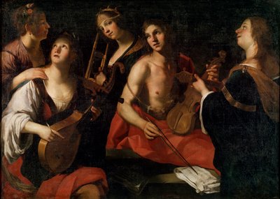 Konsertti, 1500-luvun loppu tai 1600-luvun alku tekijältä Francesco Rustici
