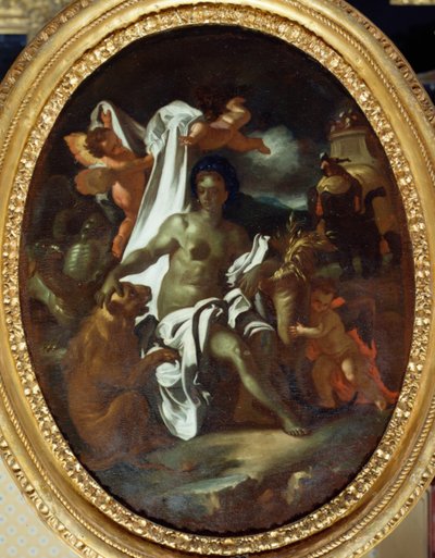 Afrikan allegoria (öljy kankaalle) tekijältä Francesco Solimena