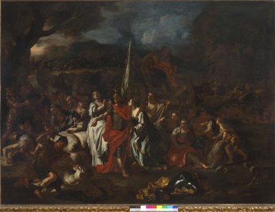 Daavid Amalekilaisten voittaja, 1720-21 tekijältä Francesco Solimena