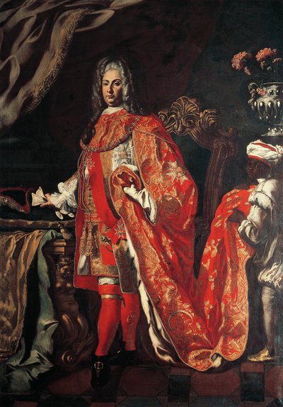 Francesco Solimenan (1647-1747) muotokuva Maddalonin herttua Marzio Carafasta tekijältä Francesco Solimena
