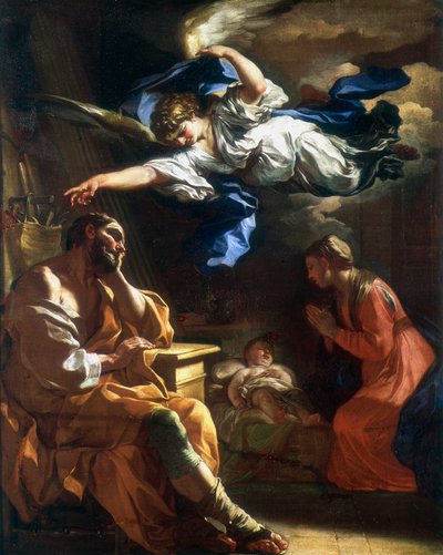 "Pyhän Joosefin uni", 1677-1747 tekijältä Francesco Solimena