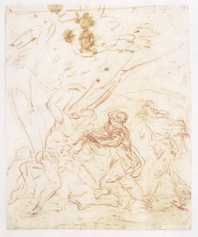 St Irene hoitaa St Sebastiania tekijältä Francesco Solimena