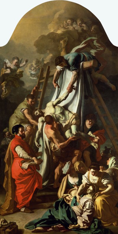 Laskeutuminen ristiltä, 1729 tekijältä Francesco Solimena