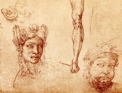 Pään ja jalkojen opinnot tekijältä Francesco Ubertini Bacchiacca