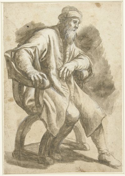 Mies istuu nojatuolissa tekijältä Francesco Vanni