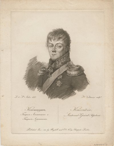 Kreivi Pjotr Petrovitš Konovnitsynin muotokuva 1764-1822, 1813 tekijältä Francesco Vendramini