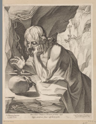 Pyhä Hilarion tekijältä Francesco Villamena