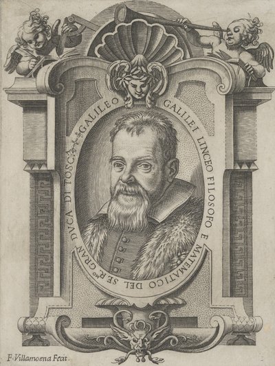 Galileo Galilein muotokuva, 1613. tekijältä Francesco Villamena
