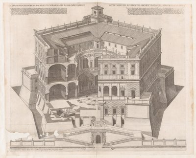 Roomalaisen loiston peili: Farnesen palatsi, 1500-luku, 1500-luku. tekijältä Francesco Villamena