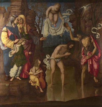 Kristuksen kaste, 1514 tekijältä Francesco Zaganelli