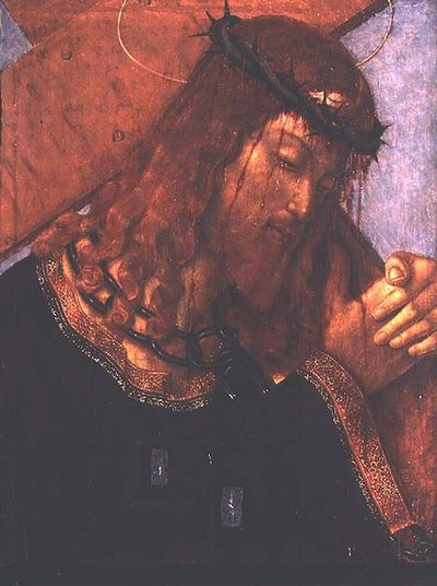 Kristus kantaa ristiä (paneeli) tekijältä Francesco Zaganelli di Bosio