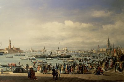 Napoleon III saapuu Venetsiaan tekijältä Francesco Zanin