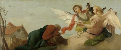 Abraham kolmen enkelin kanssa tekijältä Francesco Zugno