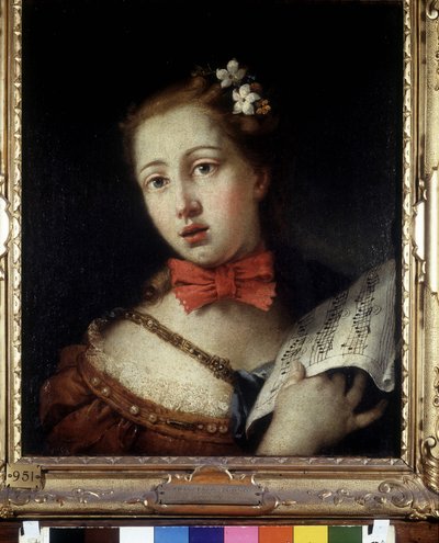 venetsialainen laulaja. F. Zugnon maalaus tekijältä Francesco Zugno