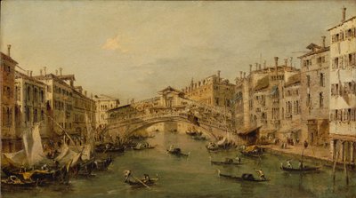 Venetsia: Rialto tekijältä Francesco circle of Guardi
