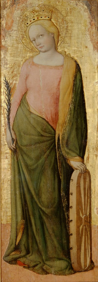 Pyhä Katariina Aleksandrialainen, c1443-1468 tekijältä Francesco de Franceschi
