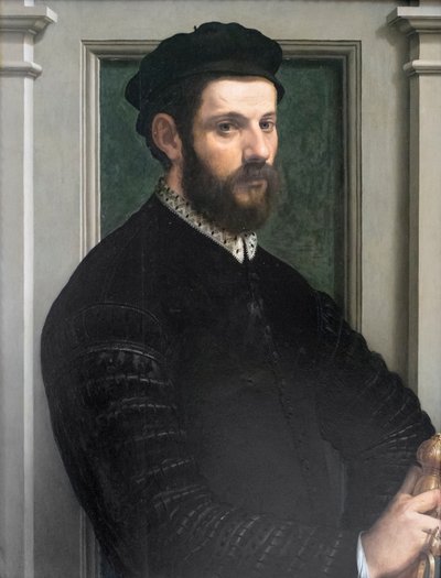 Herrasmiehen muotokuva tekijältä Francesco de Rossi Salviati Cecchino