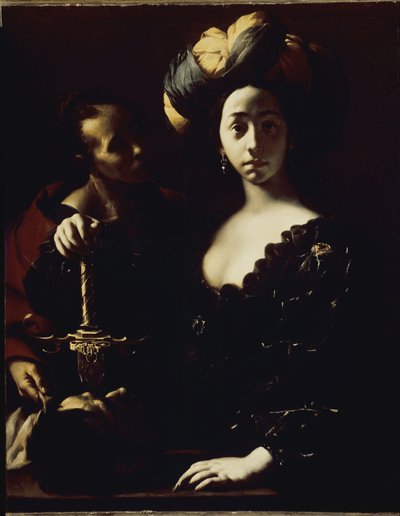 Judith ja Holofernen pää (öljy kankaalle tekijältä Francesco del Cairo