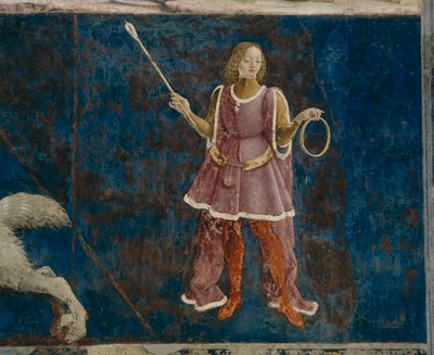 Yksi kolmesta dekaanista, jotka valvovat maaliskuuta, Il Salone dei Mesi, 1470-99 tekijältä Francesco del Cossa