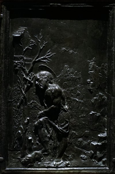Pyhä Jerome katuvainen, n.1470-75 (patinoitua pronssia). tekijältä Francesco di Giorgio Martini