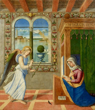 Ilmoitus, 1504. tekijältä Francesco di Simone da Santacroce