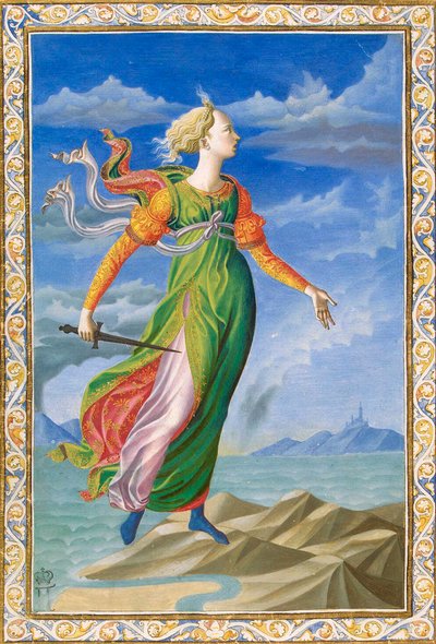 Karthagon allegoria, c1448. tekijältä Francesco di Stefano Pesellino