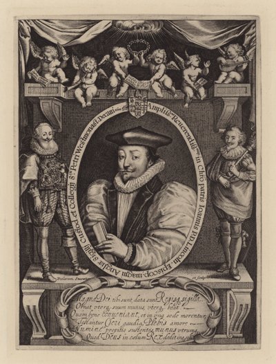John Williams, Lincolnin piispa, myöhemmin Yorkin arkkipiispa, c1621 (kaiverrus) tekijältä Francis (after) Delaram