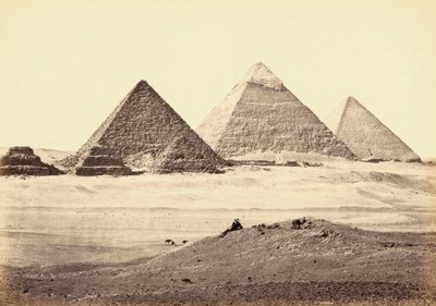 Gizan pyramidikompleksi, Egypti tekijältä Francis (after) Frith