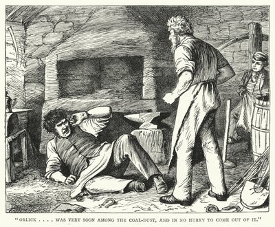Charles Dickensin kuvitus suurille odotuksille (kaiverrus) tekijältä Francis Arthur Fraser
