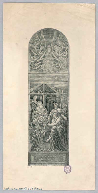 Harriet M. Crallin muistoikkuna tekijältä Francis Augustus Lathrop