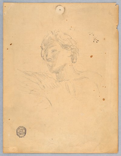 Luonnos enkelin päälle tekijältä Francis Augustus Lathrop