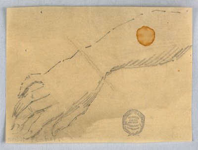 Luonnos kädestä ja ranteesta tekijältä Francis Augustus Lathrop