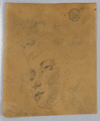 Luonnos naisen päästä tekijältä Francis Augustus Lathrop