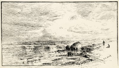 Ranta lähellä Point Judithia, Rhode Island tekijältä Francis Augustus Silva