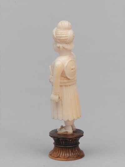 Musta sotilas, shakkinappula, Intia, 1820 noin tekijältä Francis Bedford