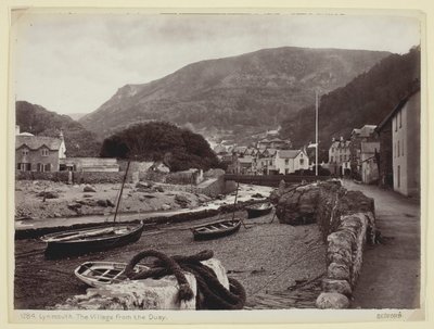 Lynmouth, kylä laiturilta tekijältä Francis Bedford