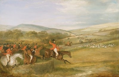 The Berkeley Hunt, Full Cry, 1842 tekijältä Francis Calcraft Turner
