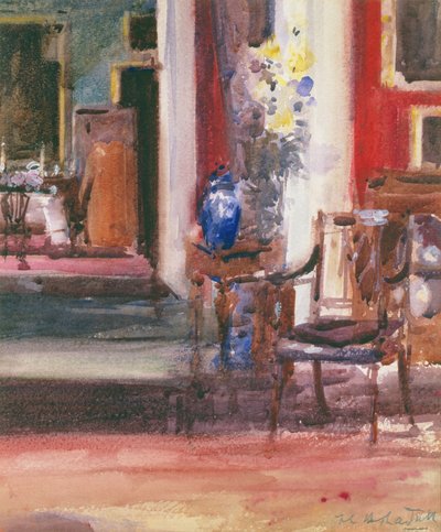 Taiteilijatalon sisustus, Ainslie Place, Edinburgh (wc paperilla) tekijältä Francis Campbell Boileau Cadell