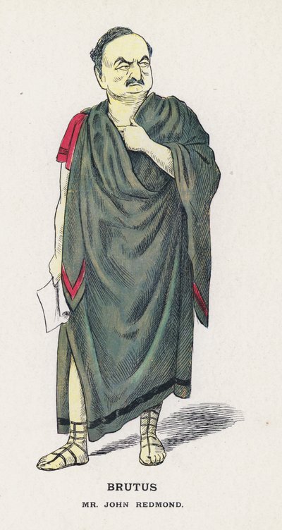 Brutus, herra John Redmond (väri litho) tekijältä Francis Carruthers Gould