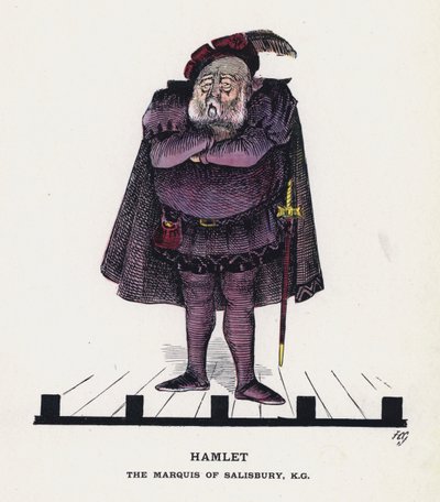 Hamlet, Salisburyn markiisi (väri litho) tekijältä Francis Carruthers Gould